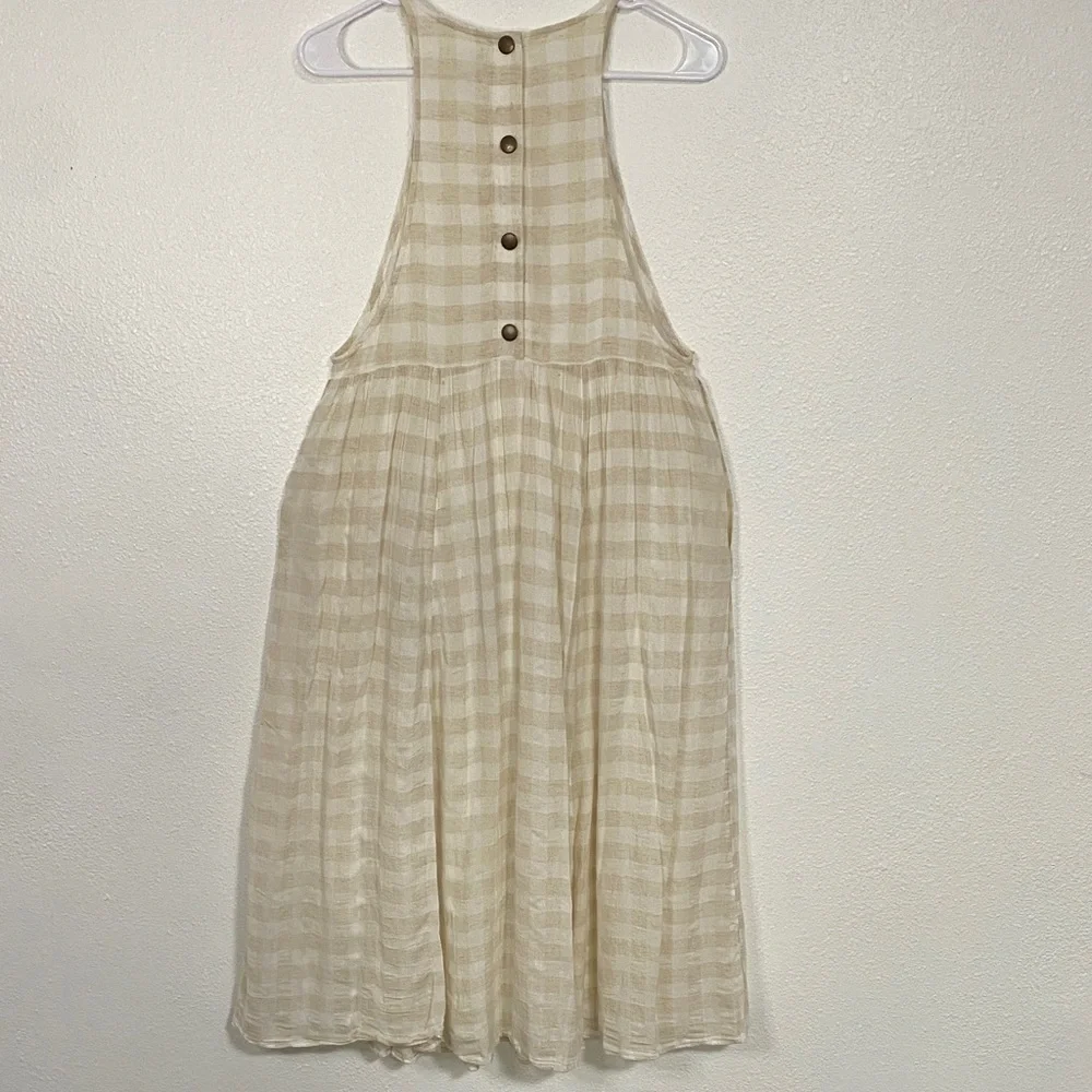 Kimchi Blue Cream Plaid Midi Dress - Picture 6 of 16